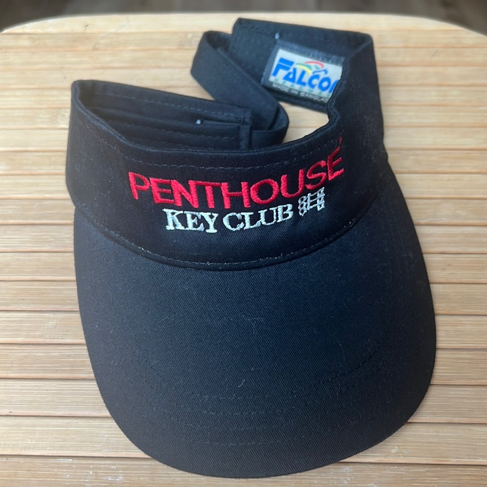 Falcon Headwear Cotton Adjustable Black Embroidered Hat Sun visor